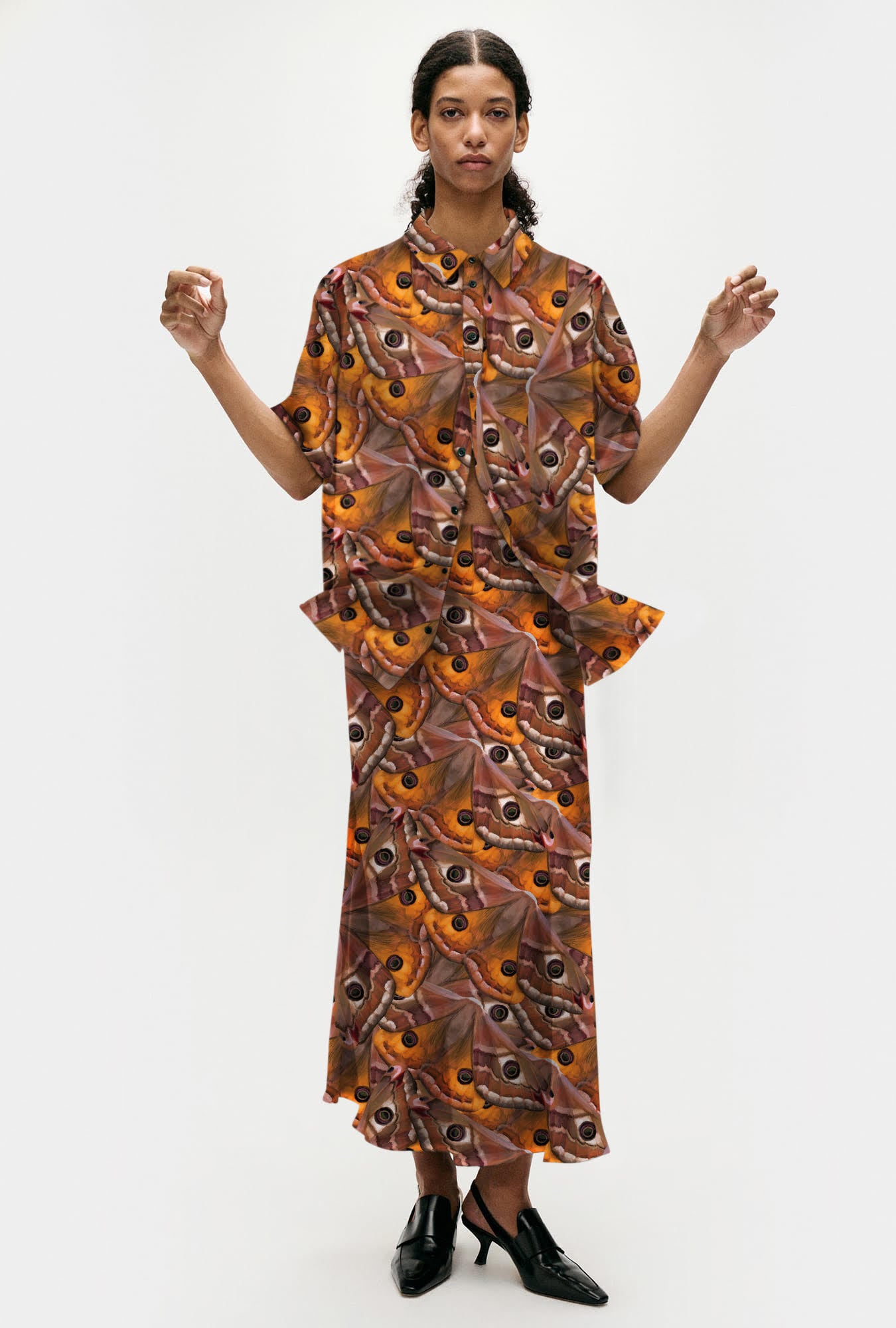 Long Bias Cut Skirt Wingspan