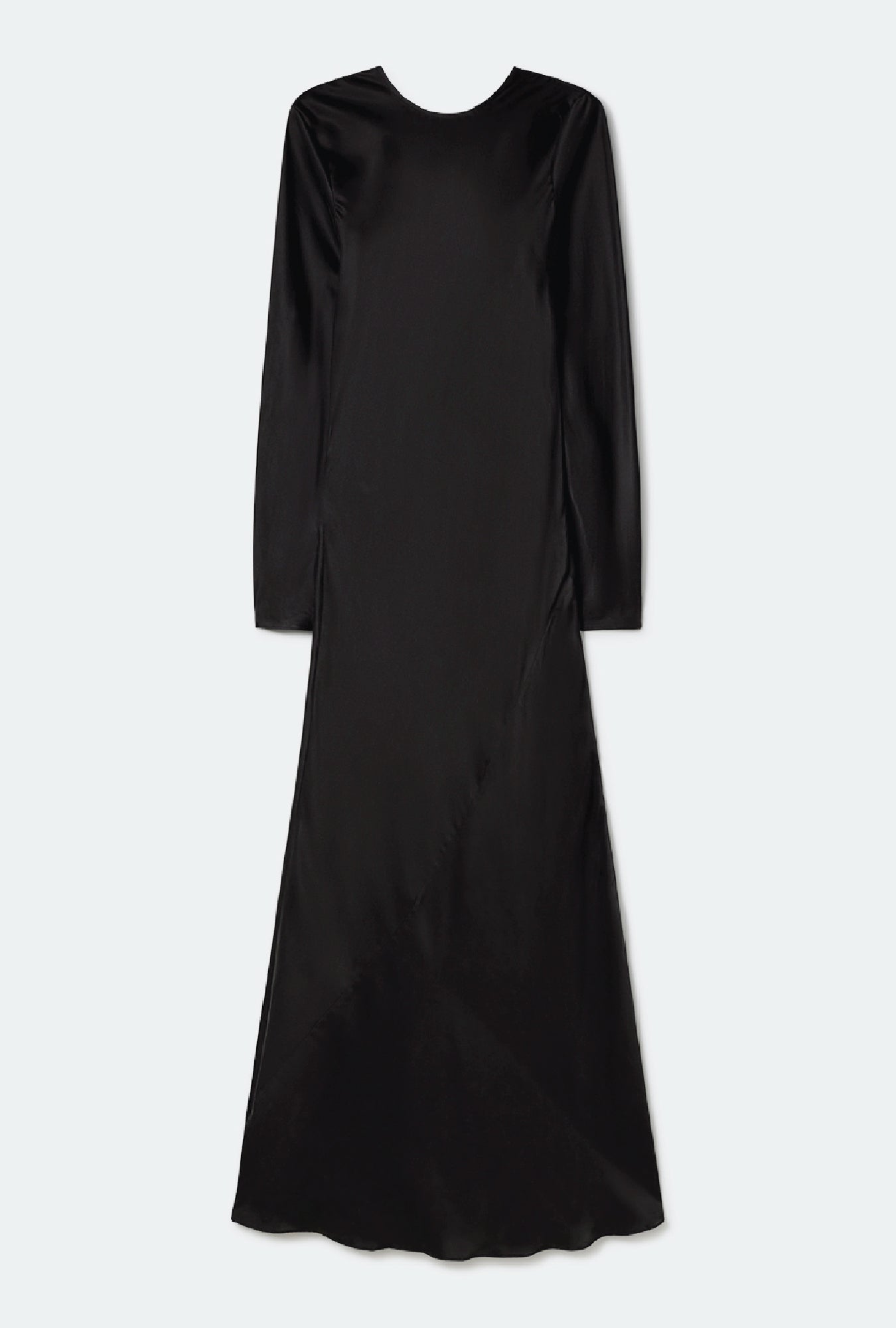 Full Sleeve Bias Dress Black